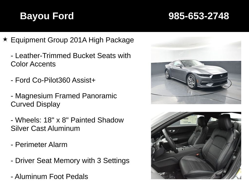 2026 Ford Mustang EcoBoost Premium 201A