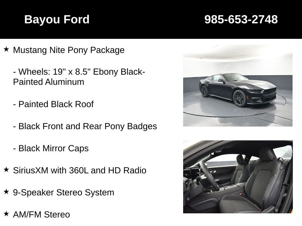 2026 Ford Mustang EcoBoost 101A