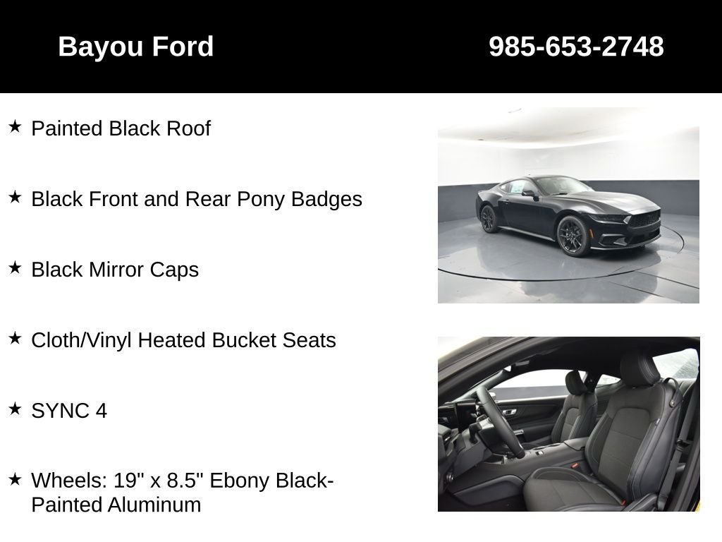 2026 Ford Mustang EcoBoost 101A
