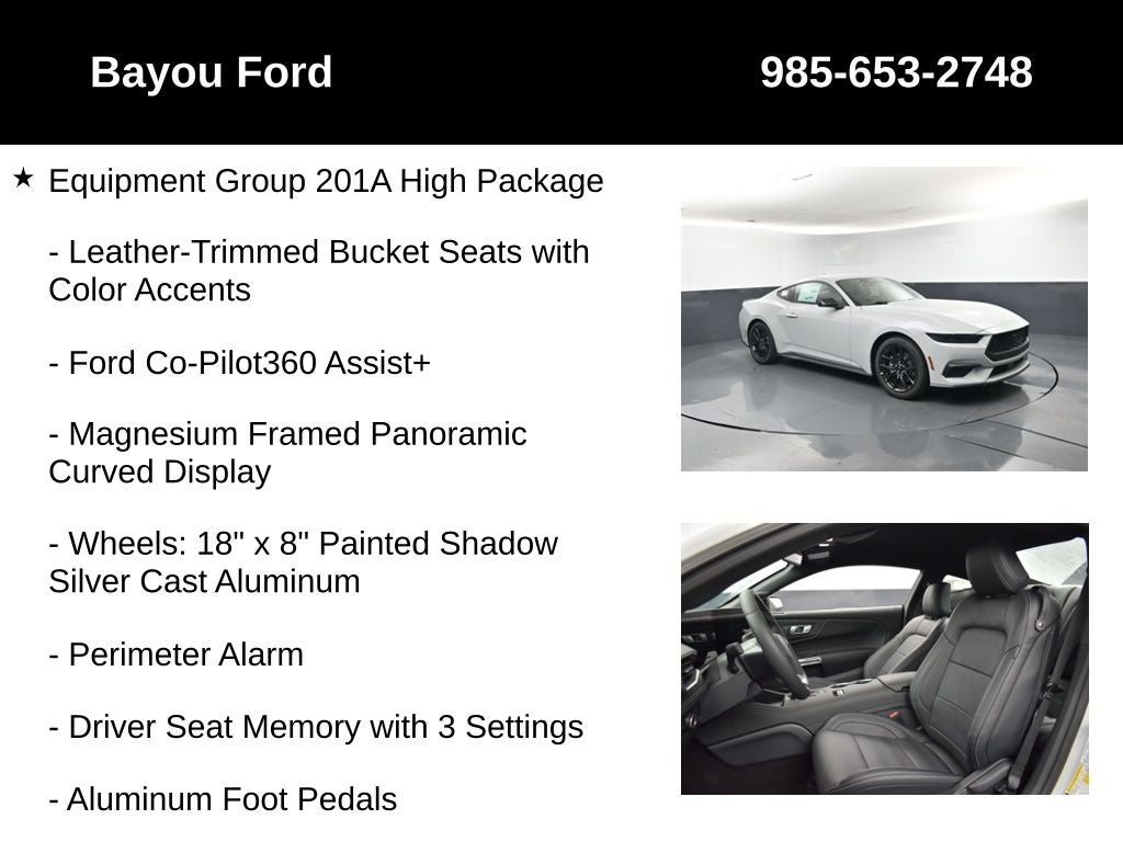 2026 Ford Mustang EcoBoost Premium 201A