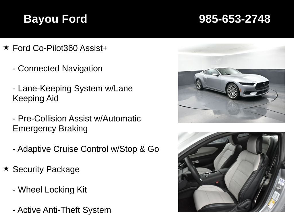 2025 Ford Mustang EcoBoost Premium 201A