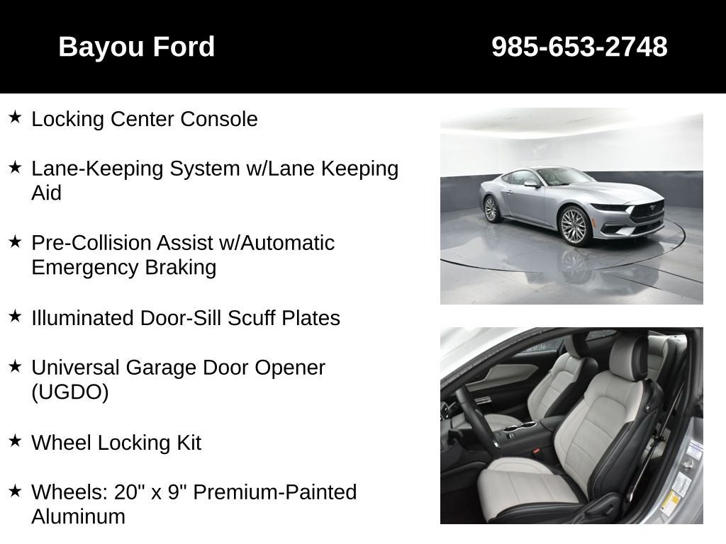 2025 Ford Mustang EcoBoost Premium 201A