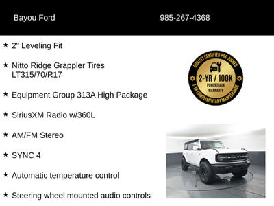 2022 Ford Bronco Outer Banks 313A