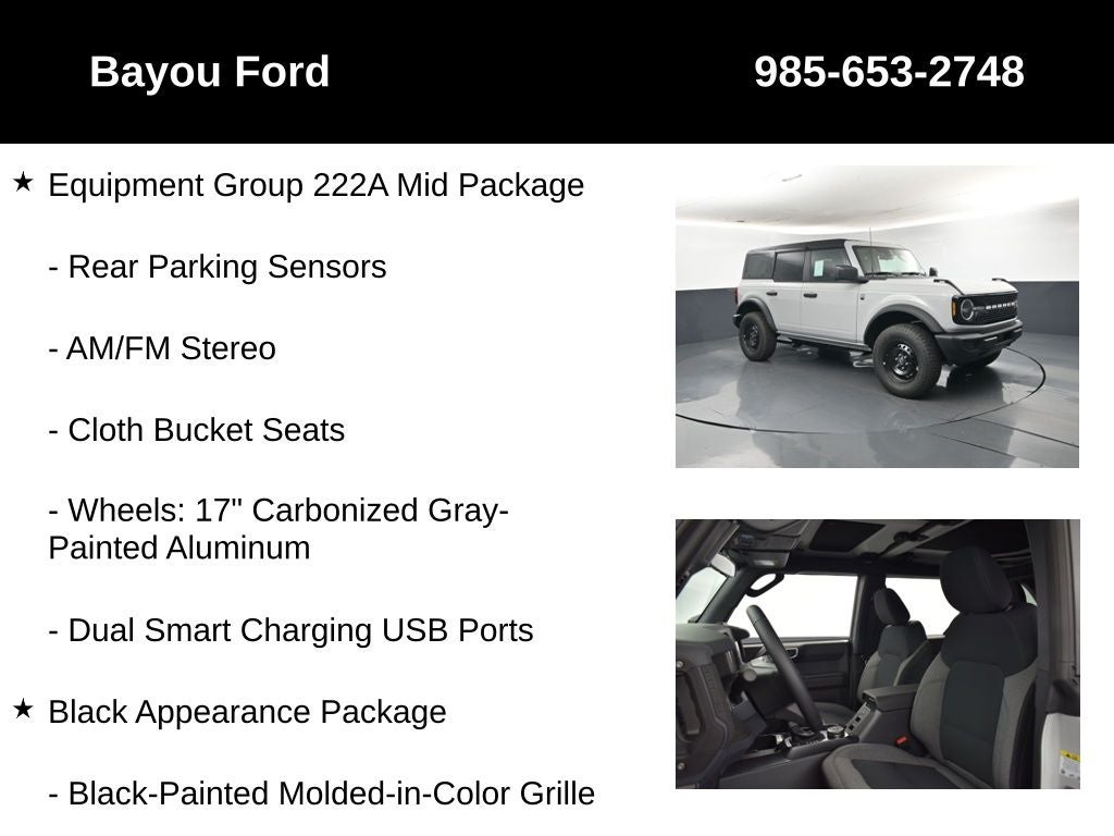 2026 Ford Bronco Big Bend 222A