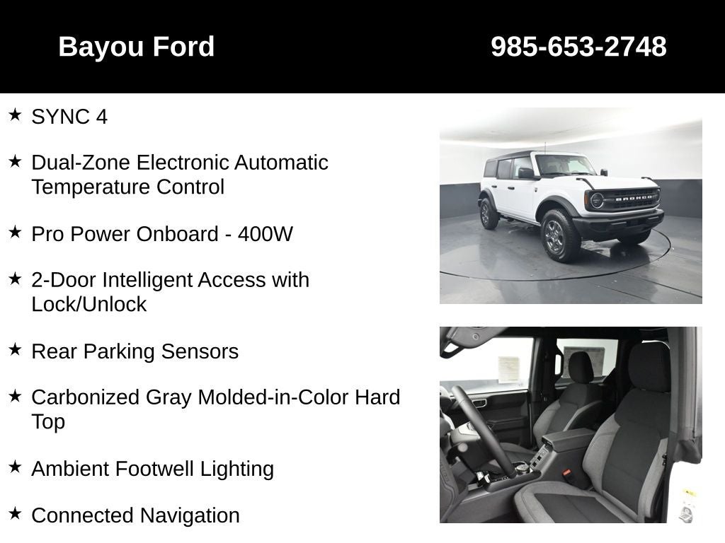 2026 Ford Bronco Big Bend 222A