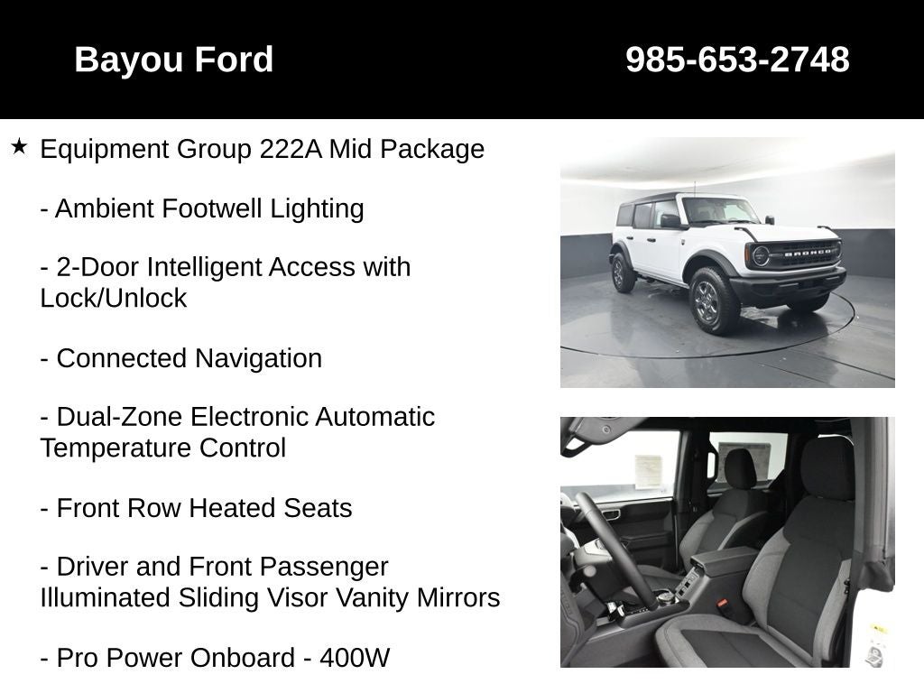 2026 Ford Bronco Big Bend 222A