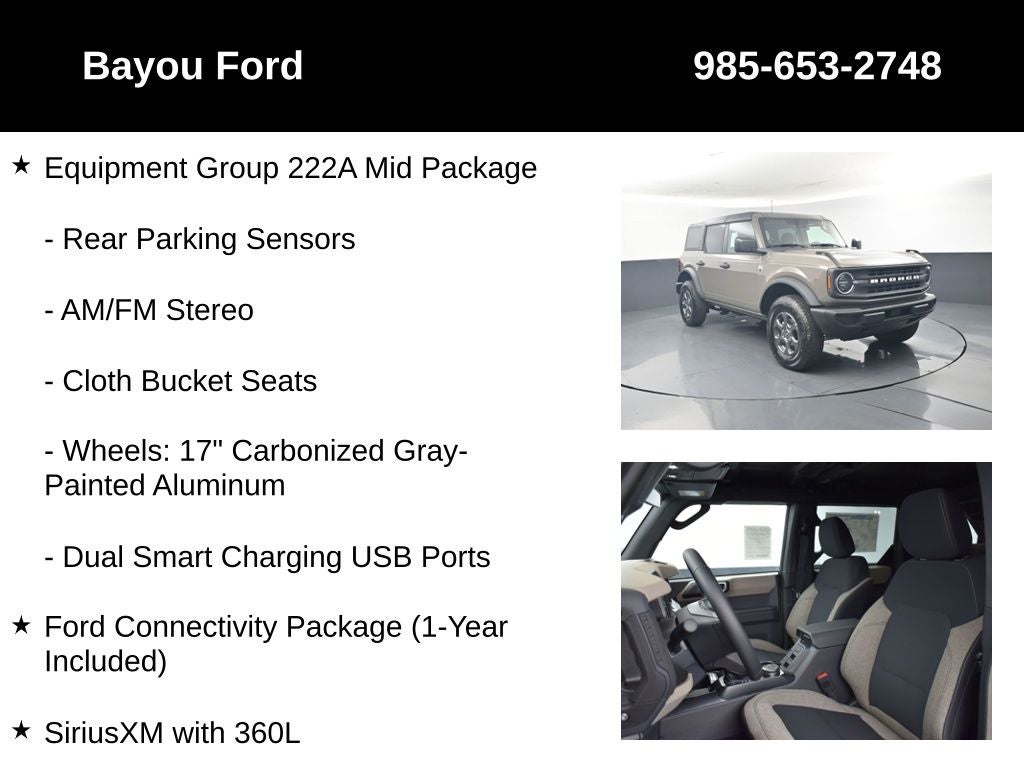 2026 Ford Bronco Big Bend 222A