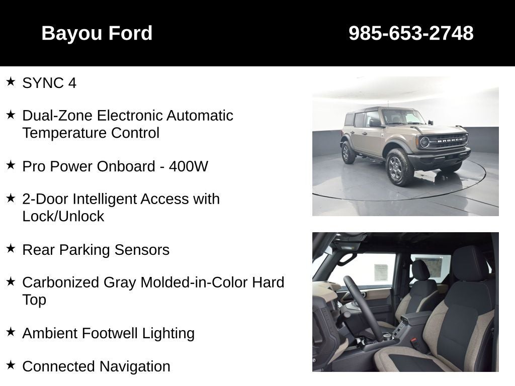 2026 Ford Bronco Big Bend 222A