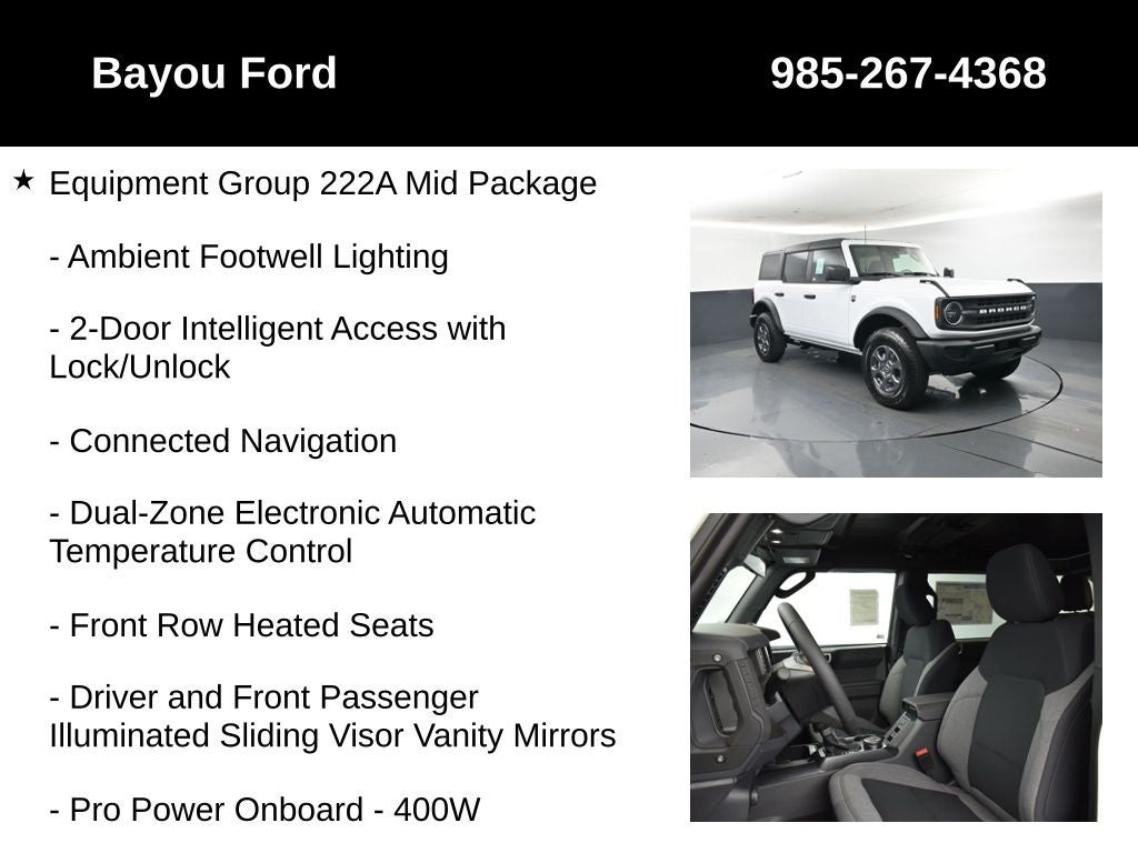 2026 Ford Bronco Big Bend 222A
