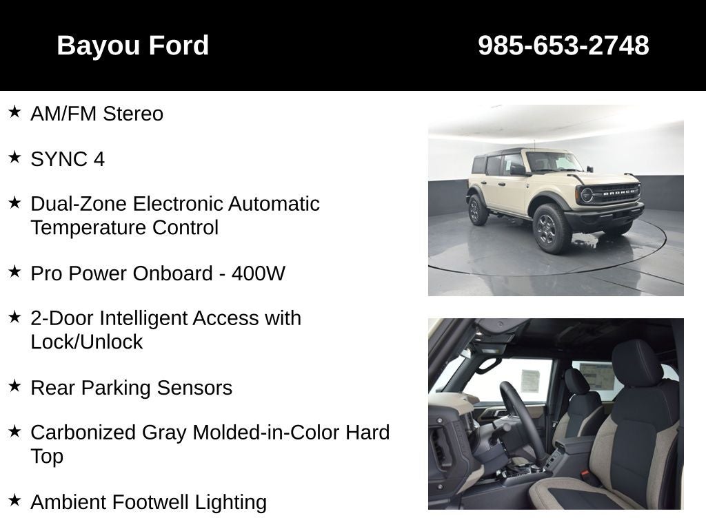 2026 Ford Bronco Big Bend 222A