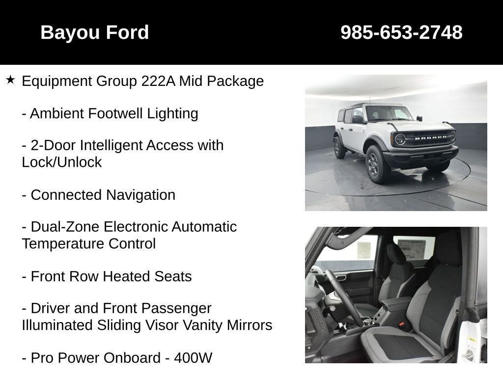 2026 Ford Bronco Big Bend 222A