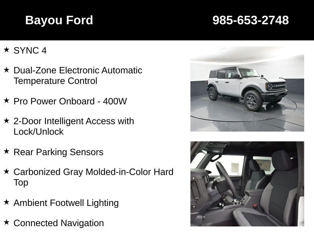 2026 Ford Bronco Big Bend