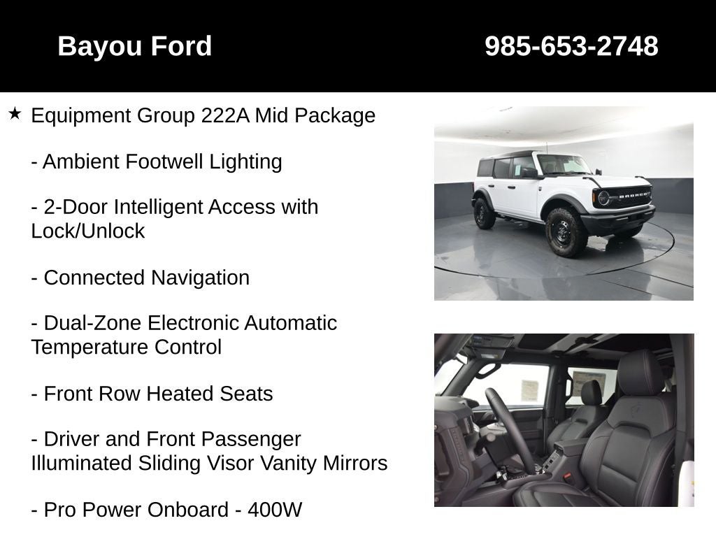 2026 Ford Bronco Big Bend 222A