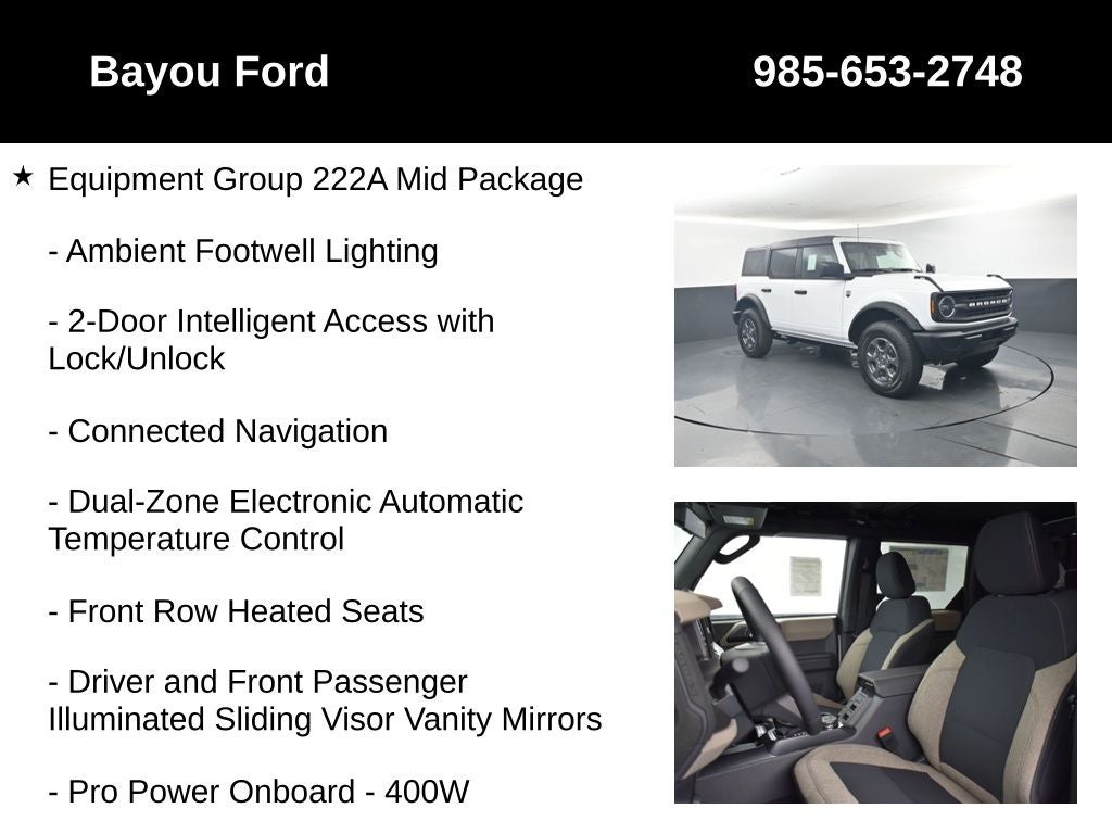 2026 Ford Bronco Big Bend 222A