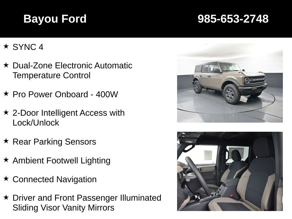 2026 Ford Bronco Big Bend 222A