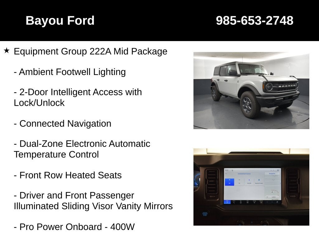 2026 Ford Bronco Big Bend 222A