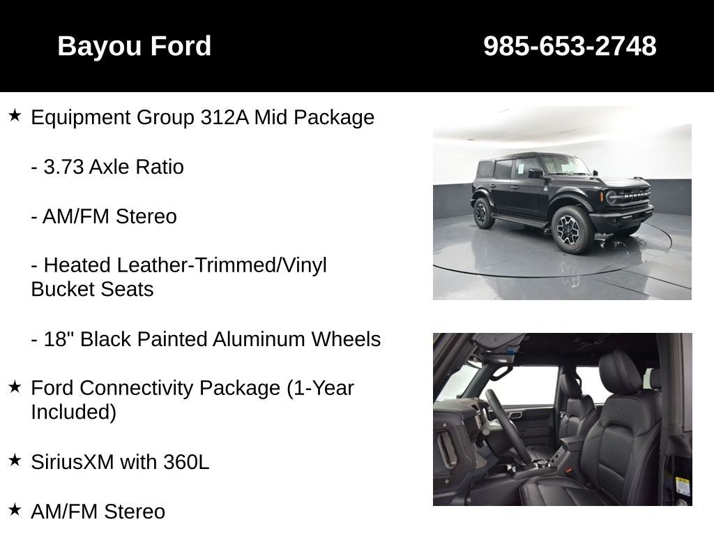 2026 Ford Bronco Outer Banks 312A