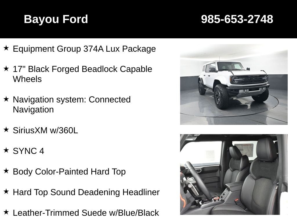 2025 Ford Bronco Raptor 374A