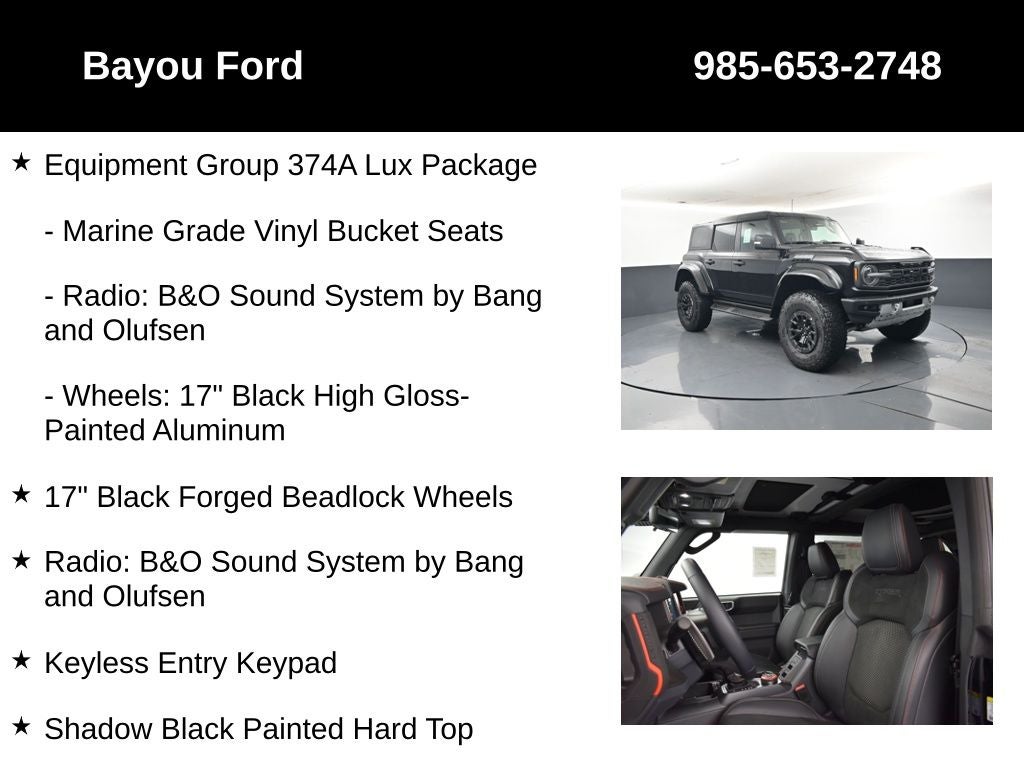 2026 Ford Bronco Raptor 374A