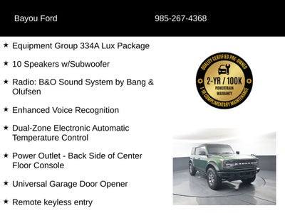 2023 Ford Bronco Badlands 334A