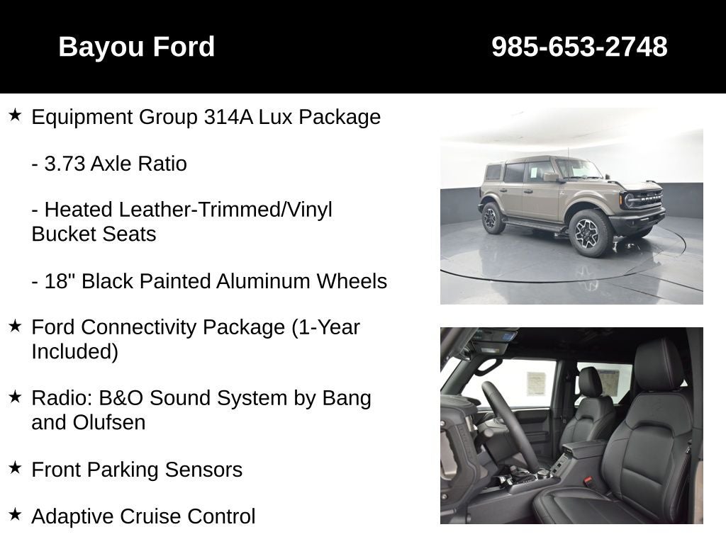 2026 Ford Bronco Outer Banks 314A