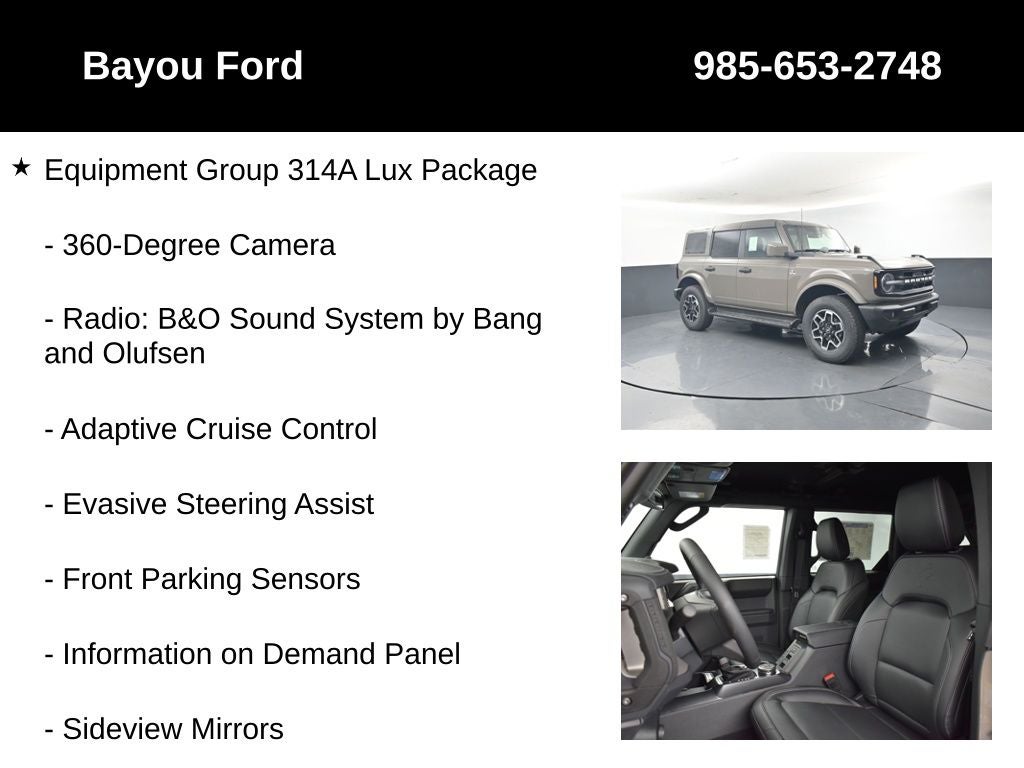 2026 Ford Bronco Outer Banks 314A