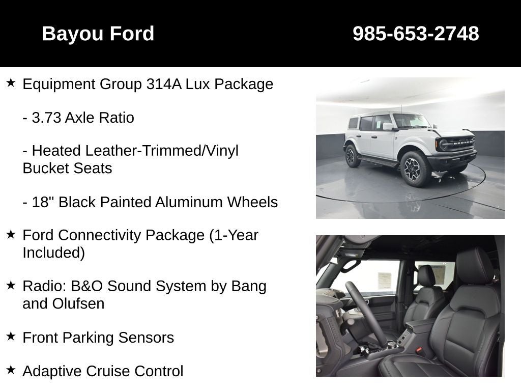 2026 Ford Bronco Outer Banks 314A