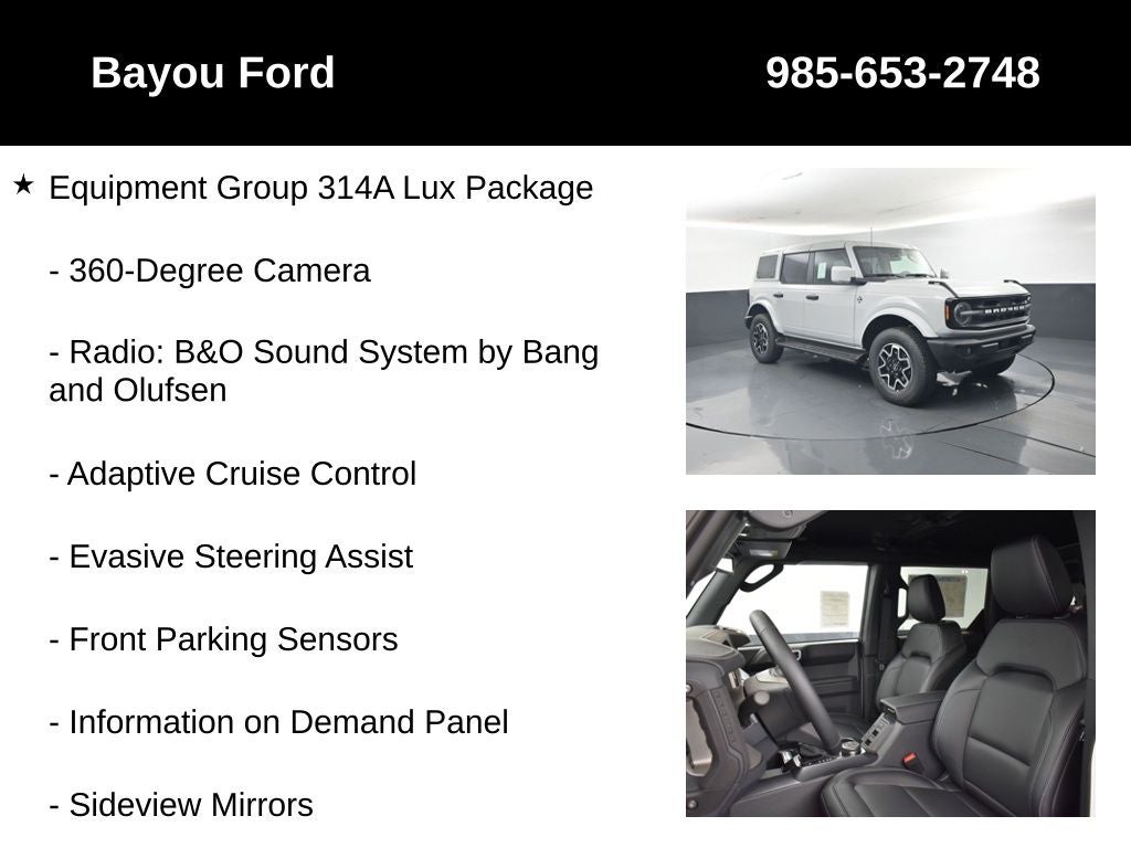 2026 Ford Bronco Outer Banks 314A