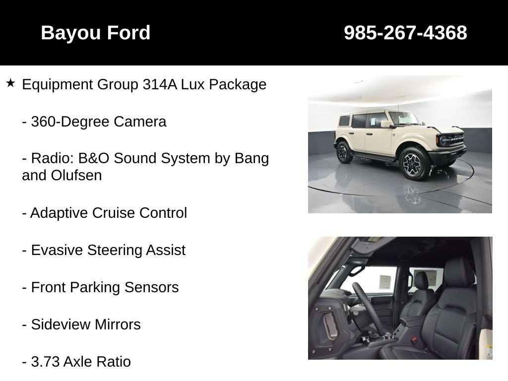 2026 Ford Bronco Outer Banks 314A
