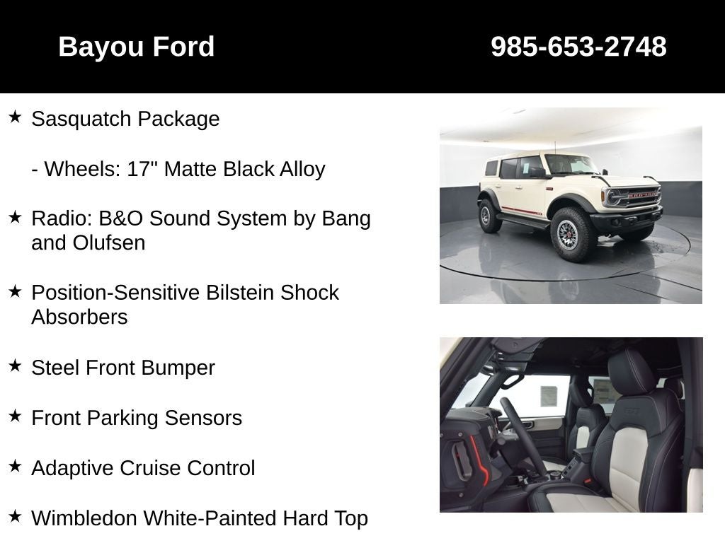2026 Ford Bronco Outer Banks 314A
