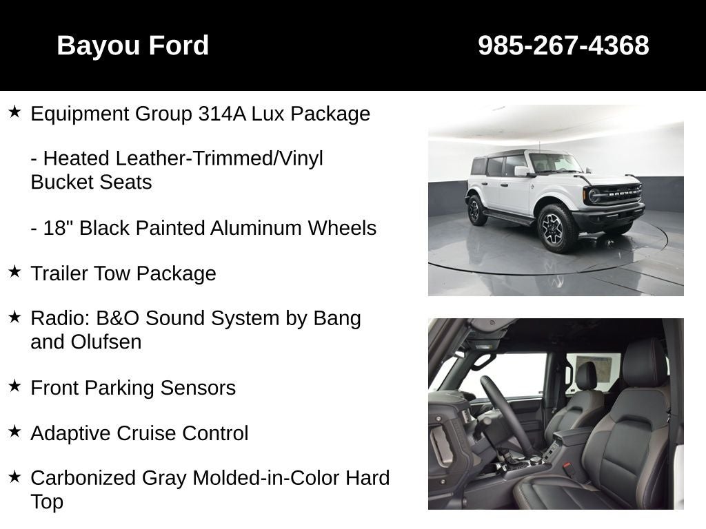 2026 Ford Bronco Outer Banks 314A