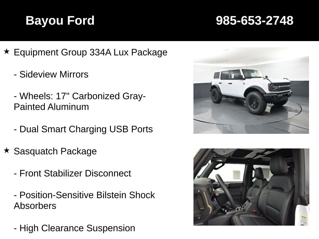 2026 Ford Bronco Badlands 334A