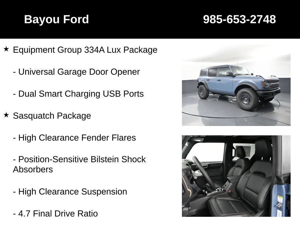 2025 Ford Bronco Badlands 334A