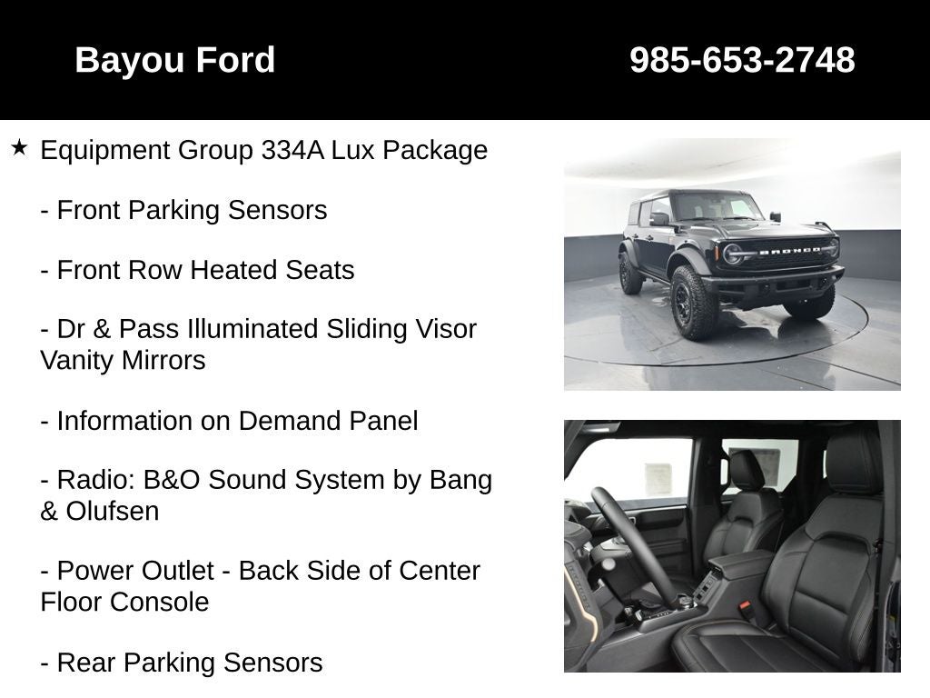 2025 Ford Bronco Badlands 334A