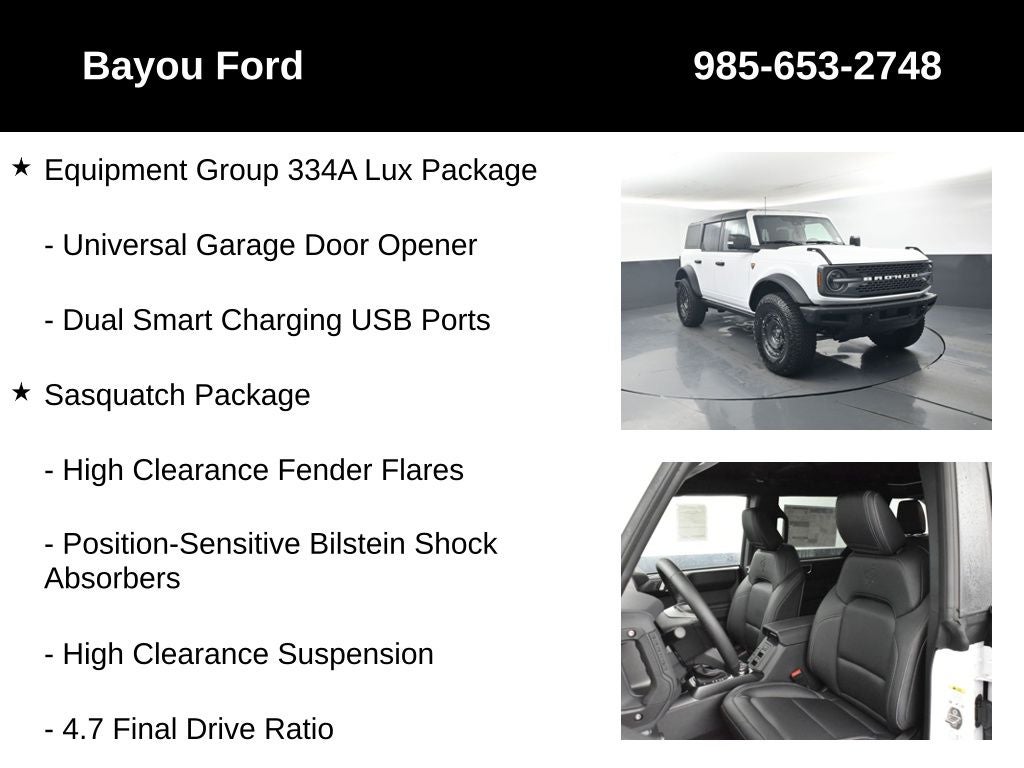 2025 Ford Bronco Badlands 334A