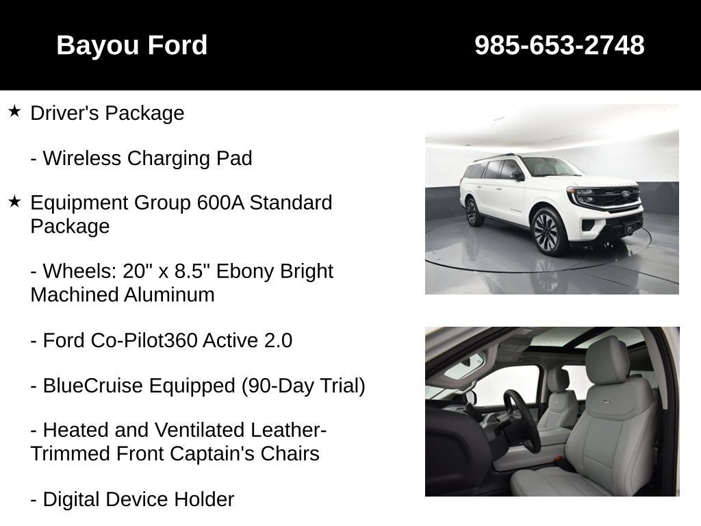 2027 Ford Expedition Max Platinum 600A