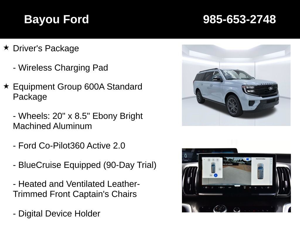 2027 Ford Expedition Max Platinum 600A