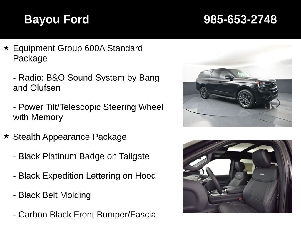 2026 Ford Expedition Max Platinum 600A