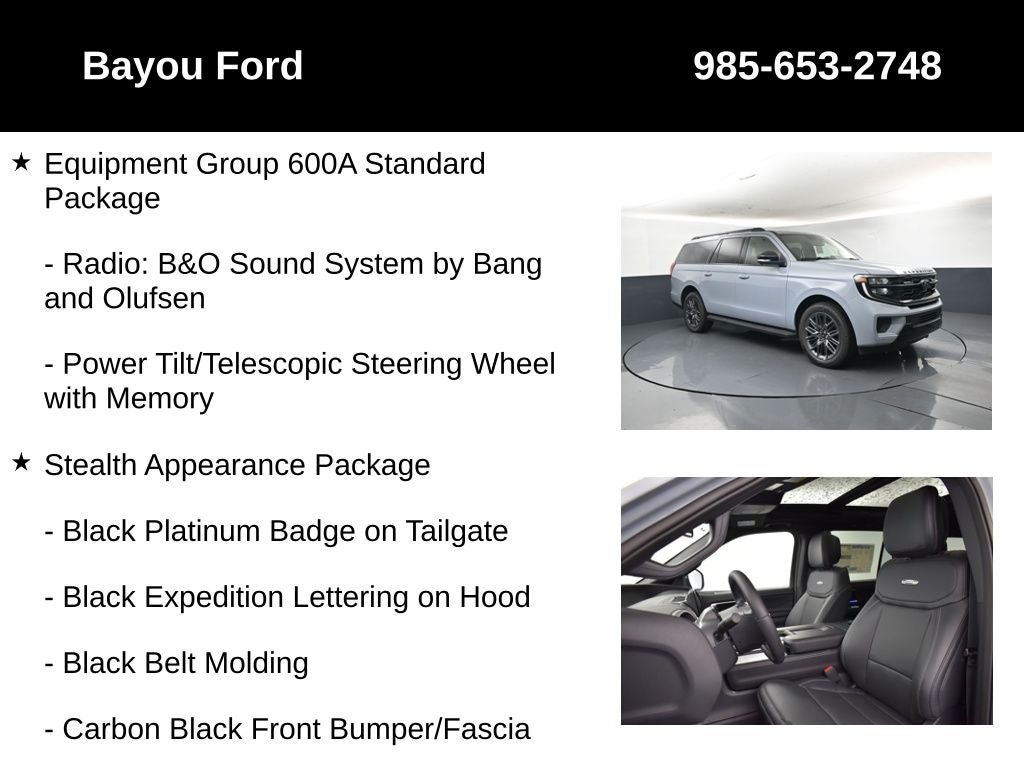 2026 Ford Expedition Max Platinum 600A