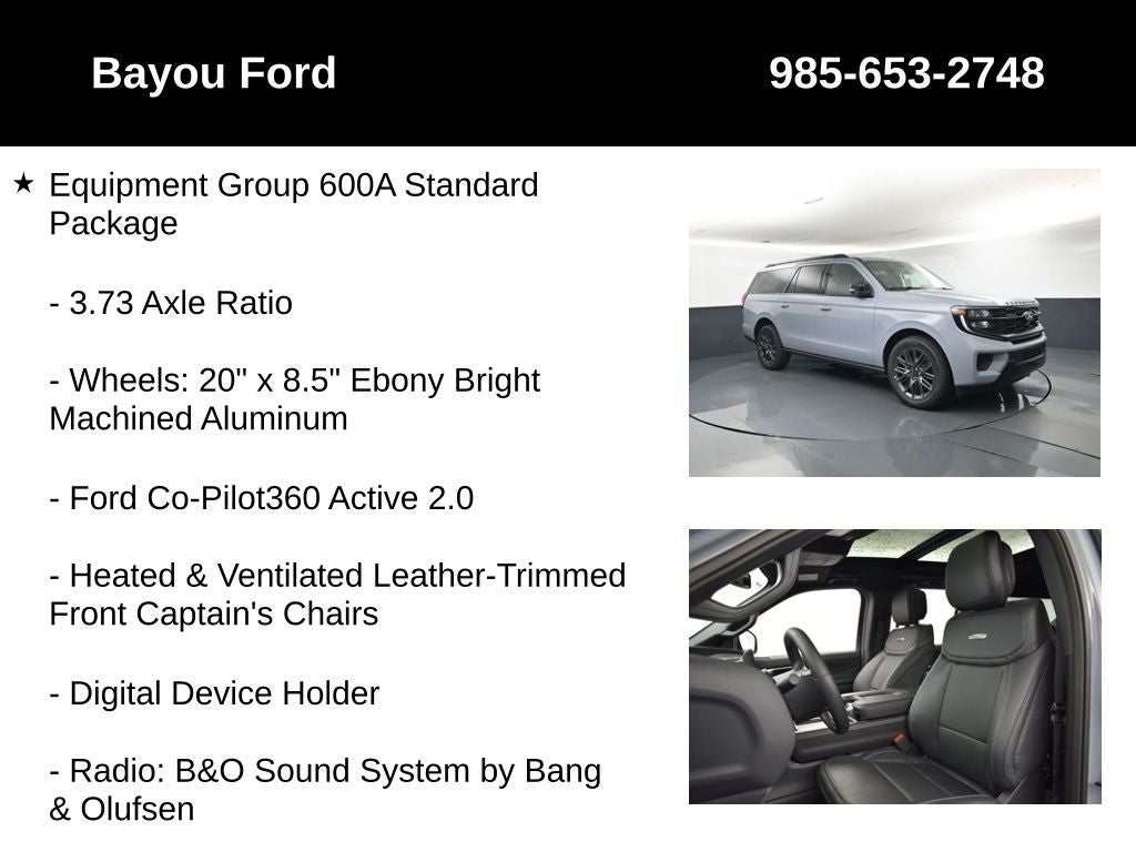 2027 Ford Expedition Max Platinum 600A