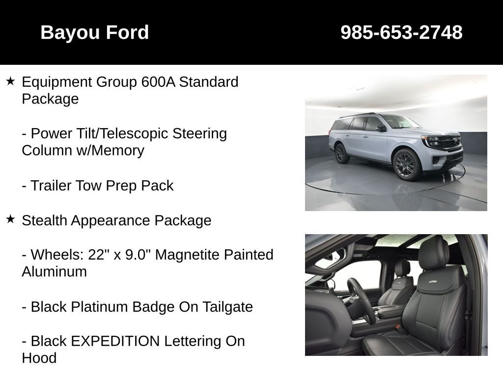 2027 Ford Expedition Max Platinum 600A