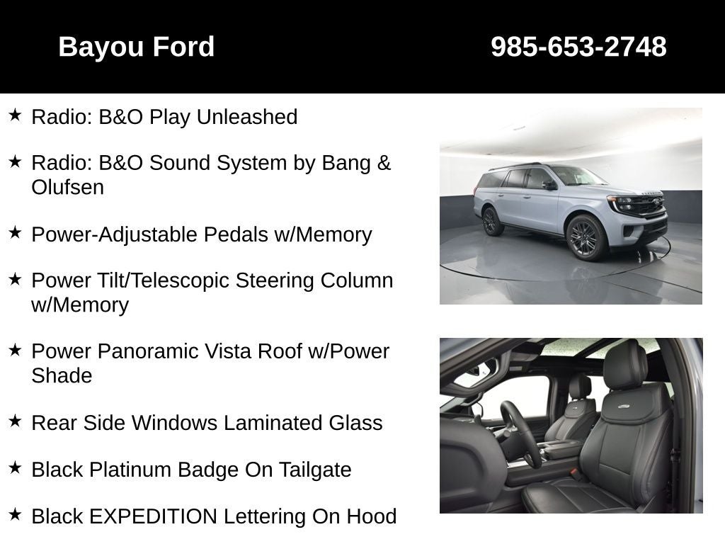 2027 Ford Expedition Max Platinum 600A