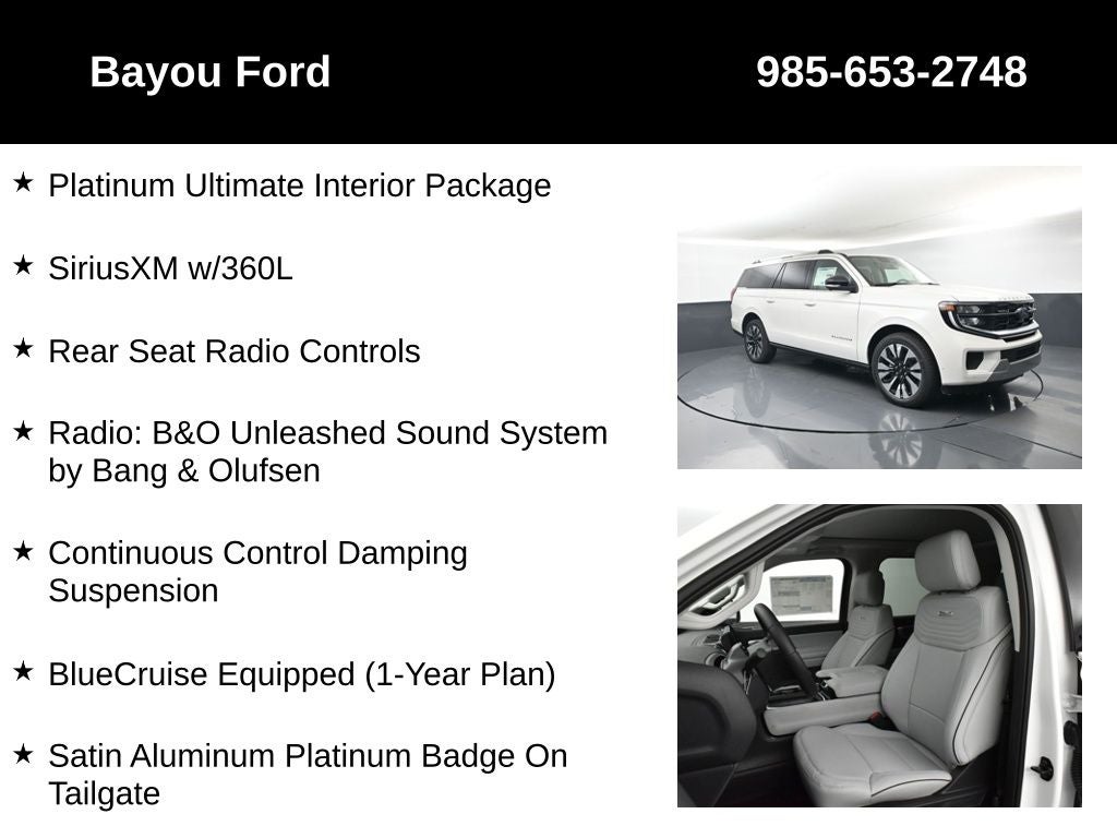 2025 Ford Expedition Max Platinum 600A