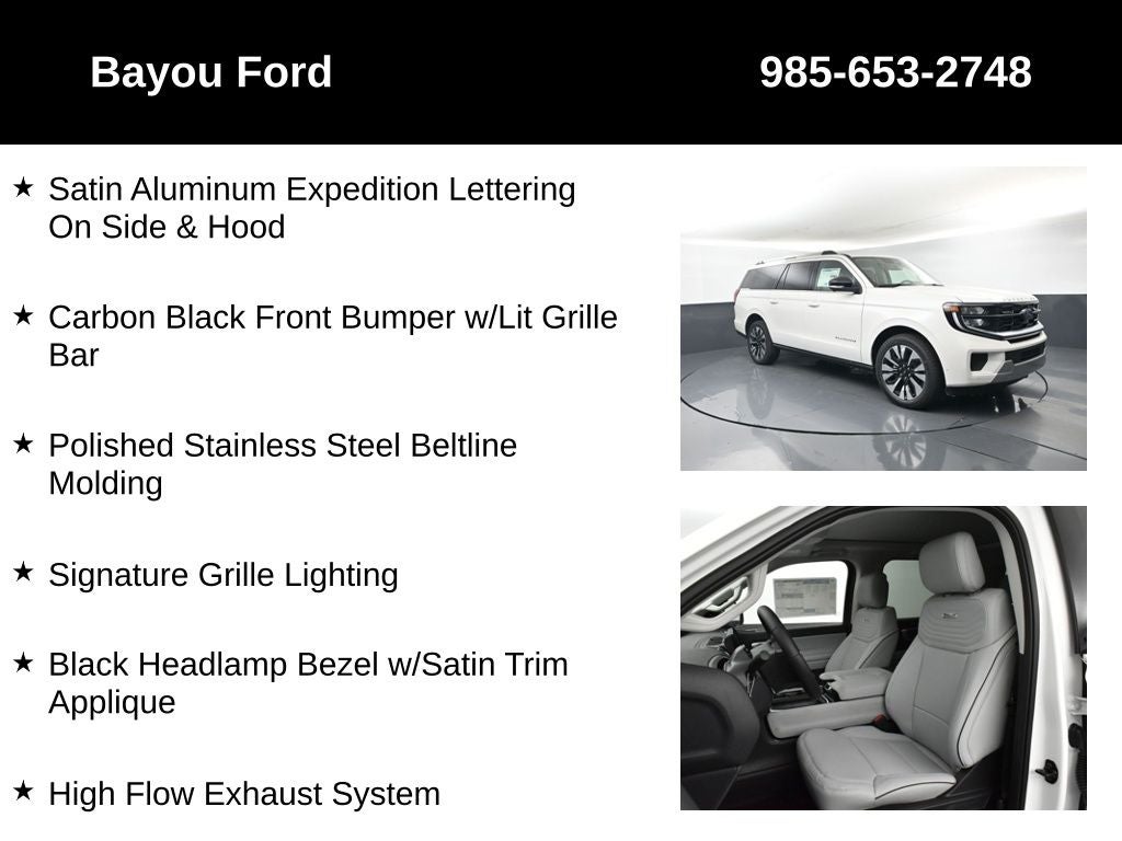 2025 Ford Expedition Max Platinum 600A