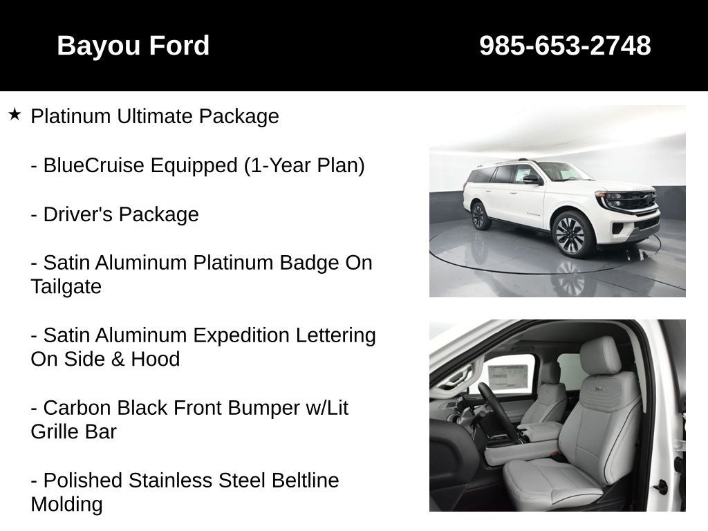 2025 Ford Expedition Max Platinum 600A