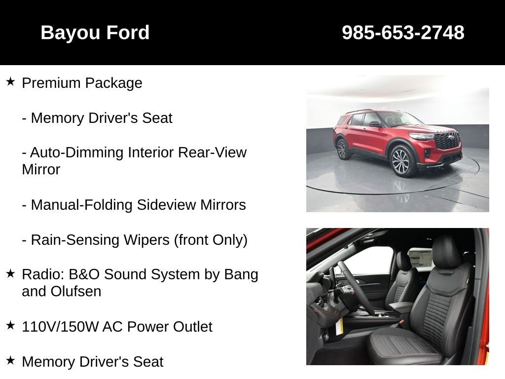 2026 Ford Explorer ST-Line 300A