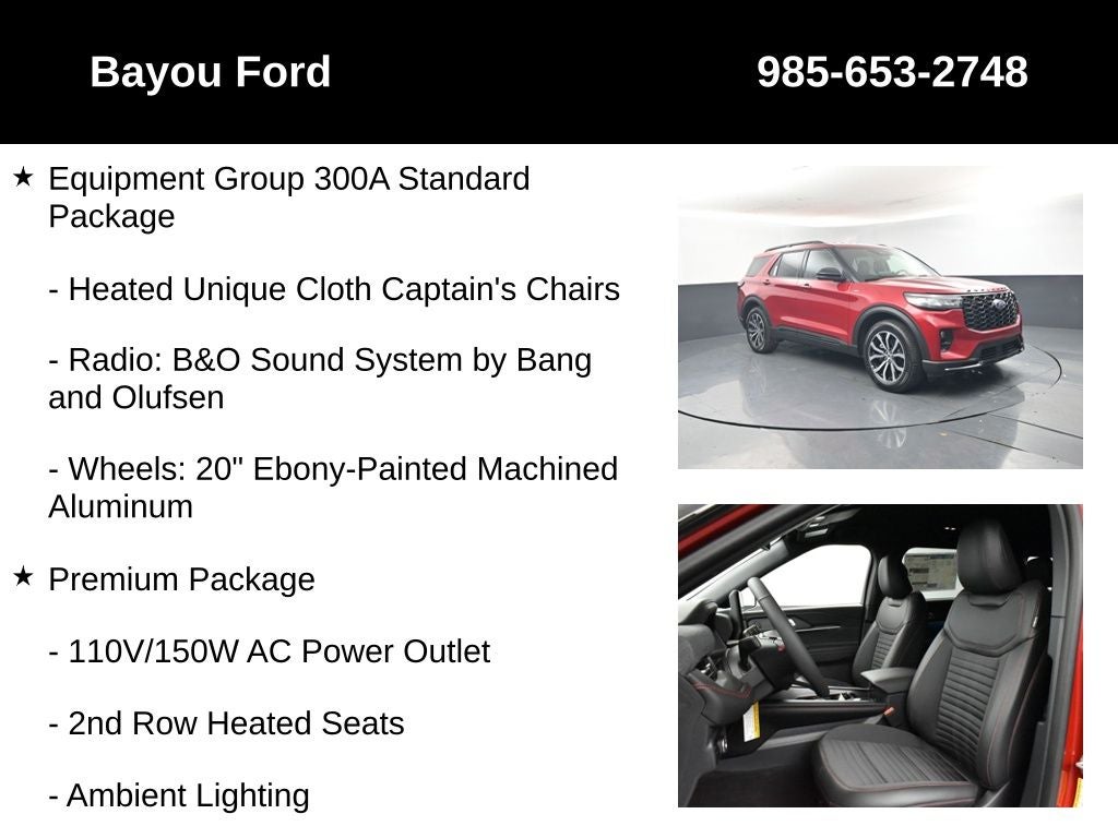2026 Ford Explorer ST-Line 300A
