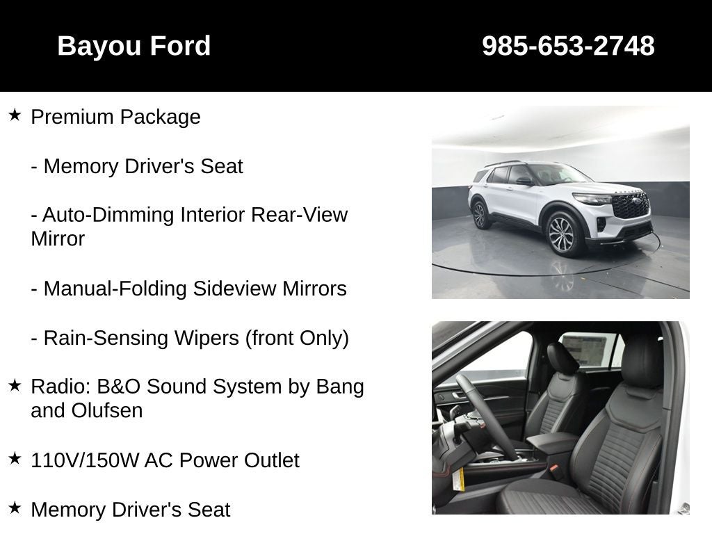 2026 Ford Explorer ST-Line 300A