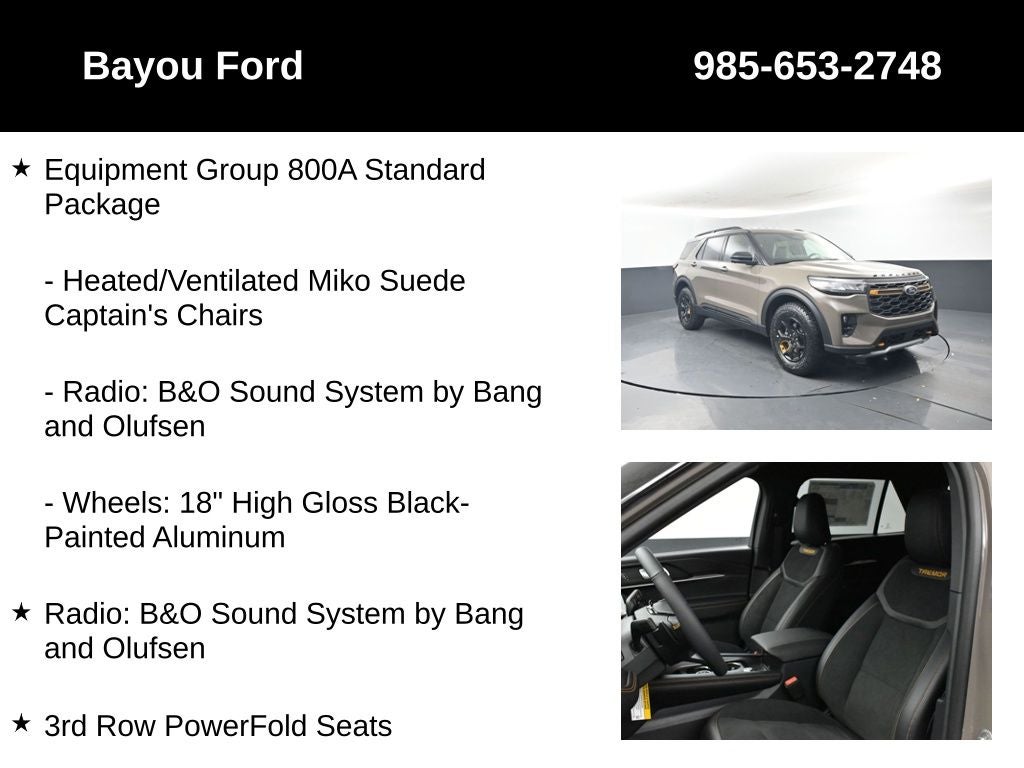 2026 Ford Explorer Tremor 800A