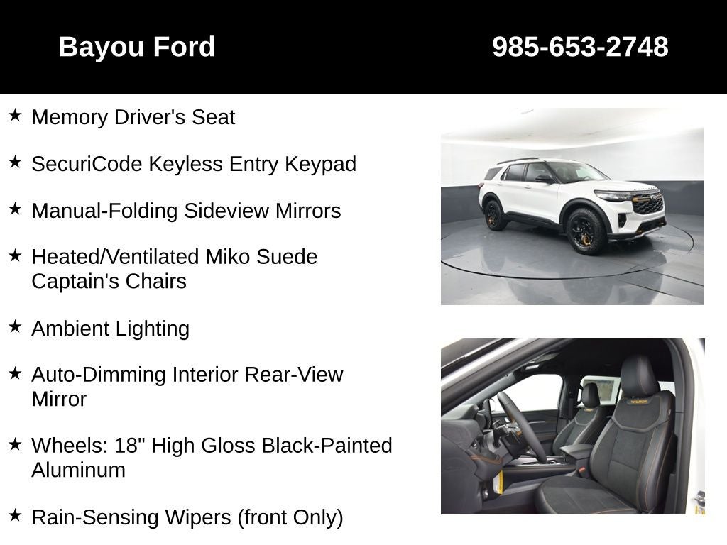 2026 Ford Explorer Tremor 800A